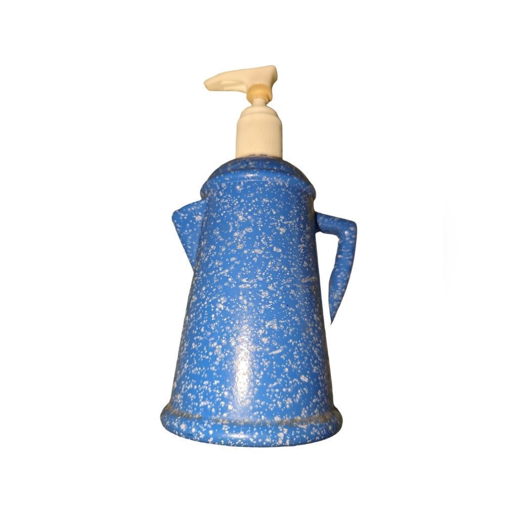 Vintage Avon blue speckled Country style‎ coffee pot dispenser